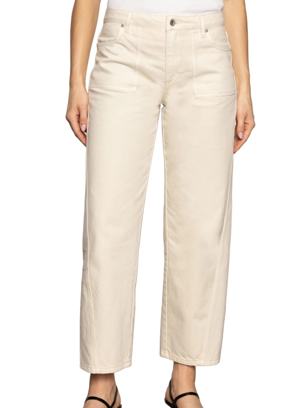 Sanctuary District High Waist Barrel Leg Ankle Jeans